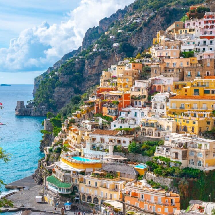 Una splendida vista di Positano